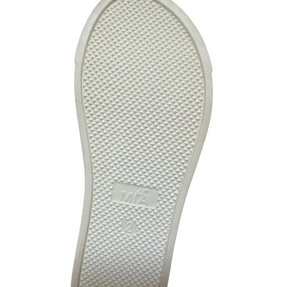 Mia Kids Minka-II Girl's Sandals Little/Big Hook/Closure Strap Shoes White. SZ-2